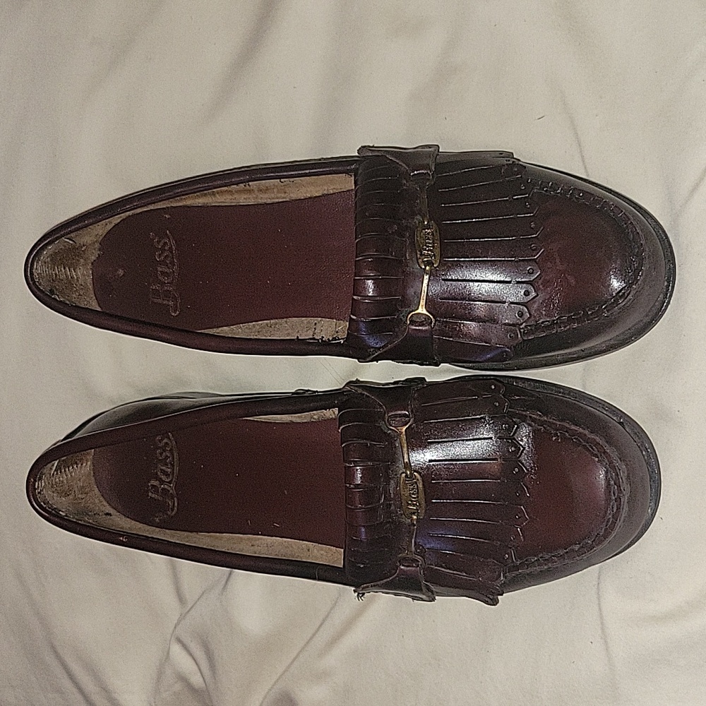 Bass Weejuns Cordovan Tassel Loafers OG  USA Made / Women’s 7